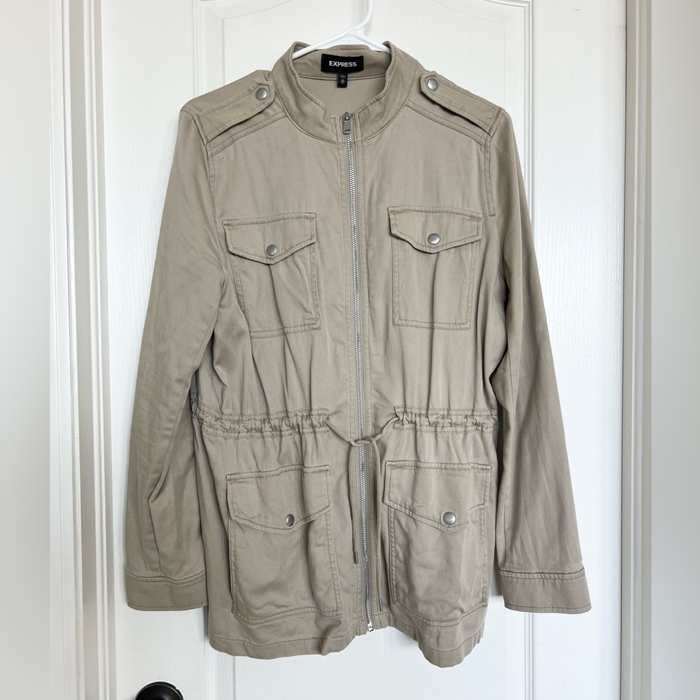 Express Military Utility Twill Jacket